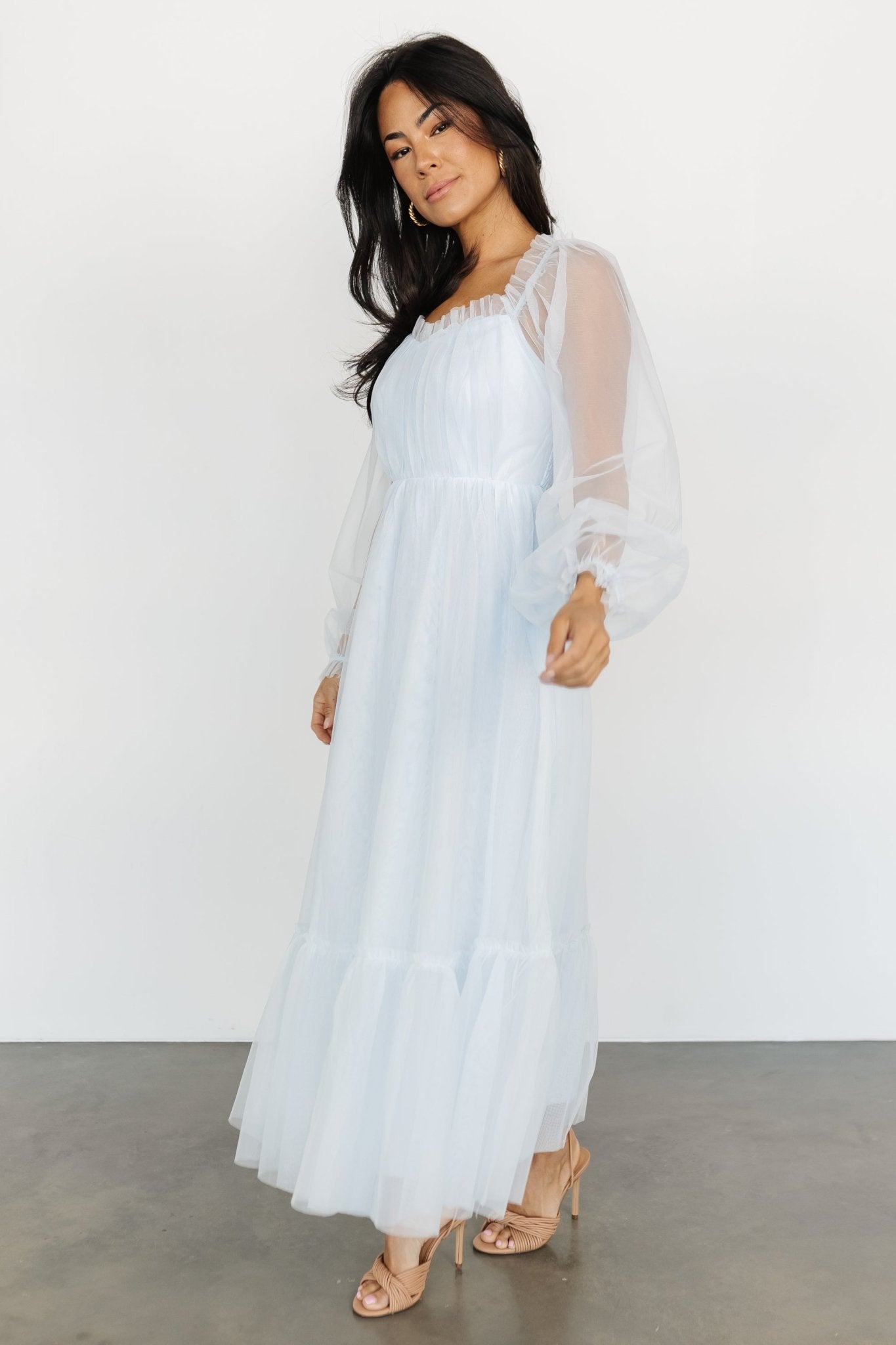 Cleobelle Maxi Dress | Ethereal Blue - Baltic Born