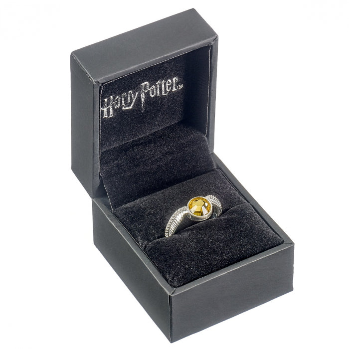 Golden Snitch Crystal Ring
