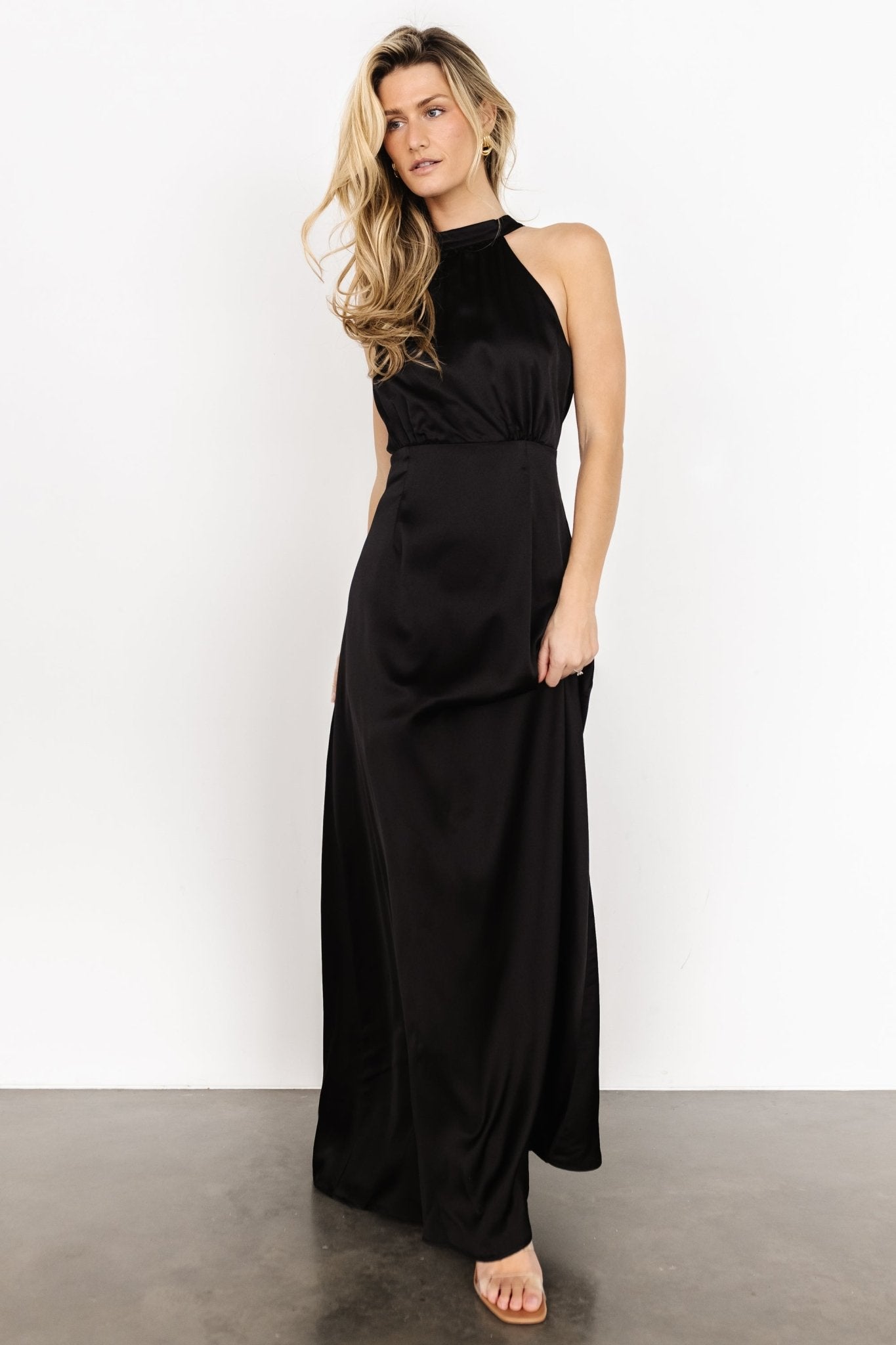 Cyra Halter Maxi Dress | Black - Baltic Born