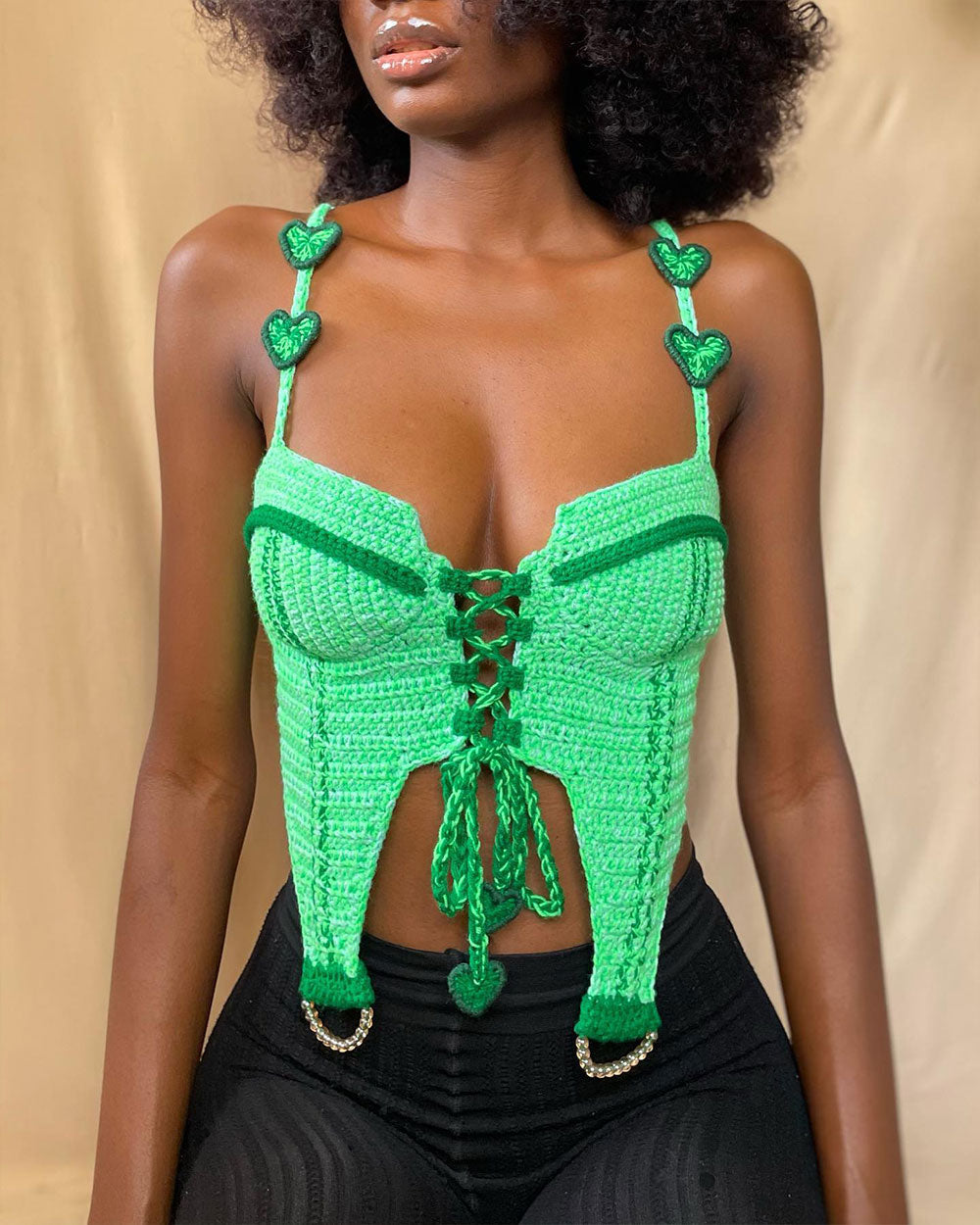 Sweet Love Crochet Camisole Top