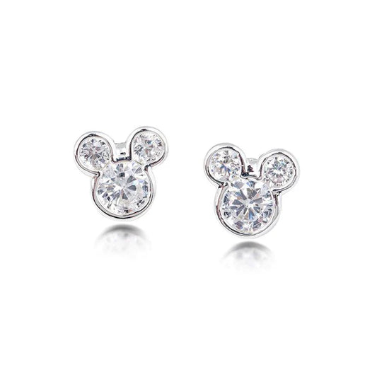 Mickey Mouse Crystal Stud Earrings
