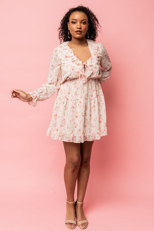 Doris Mini Dress | Blush Floral - Baltic Born