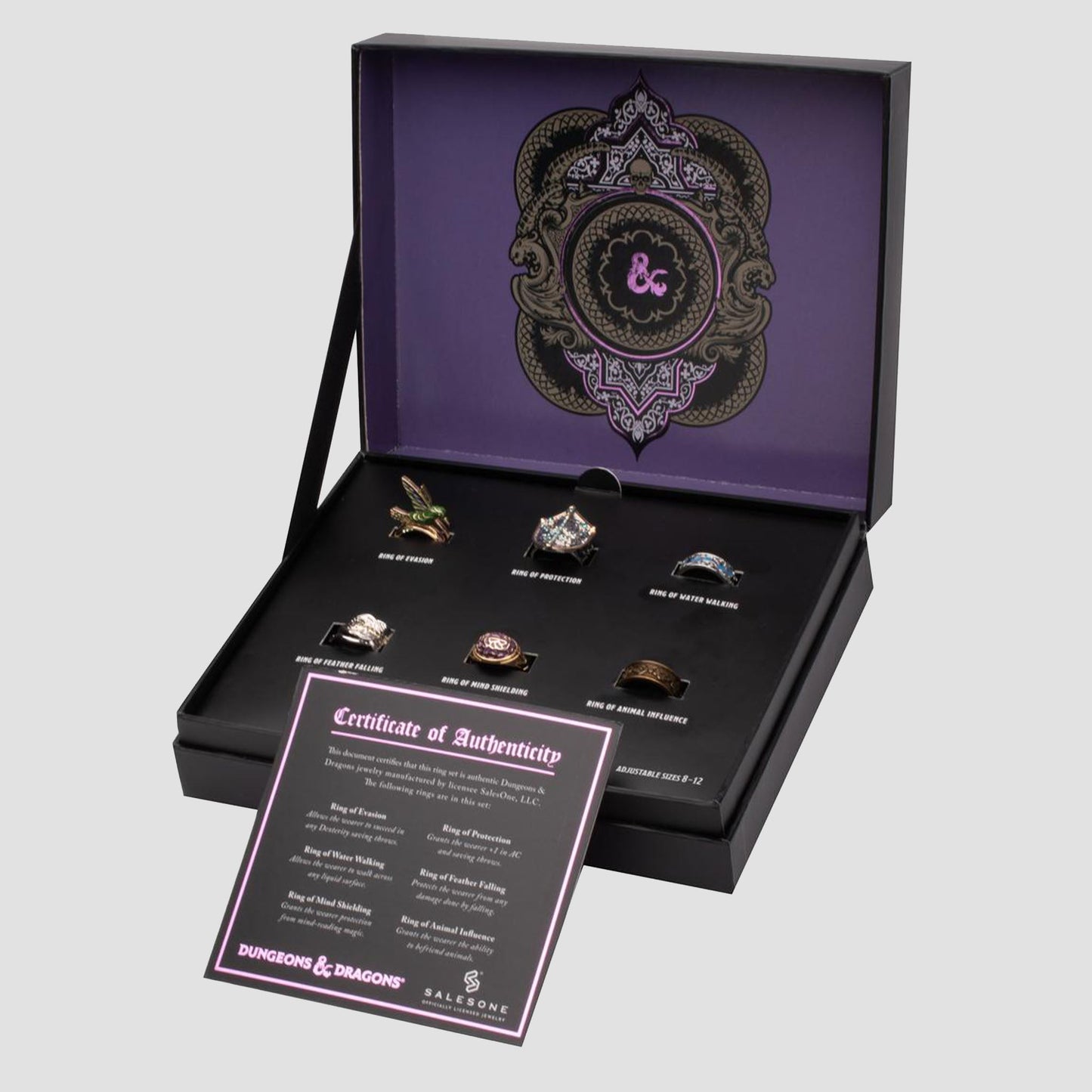 Dungeons & Dragons Adjustable Ring Set Version 2