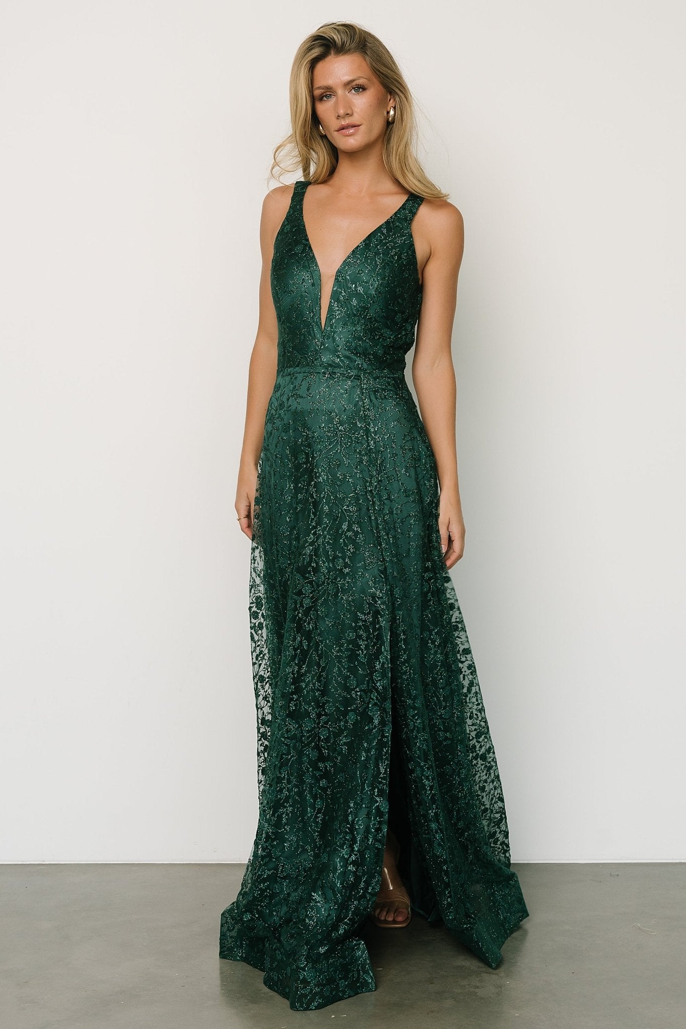 Eliana Shimmer Gown | Emerald - Baltic Born