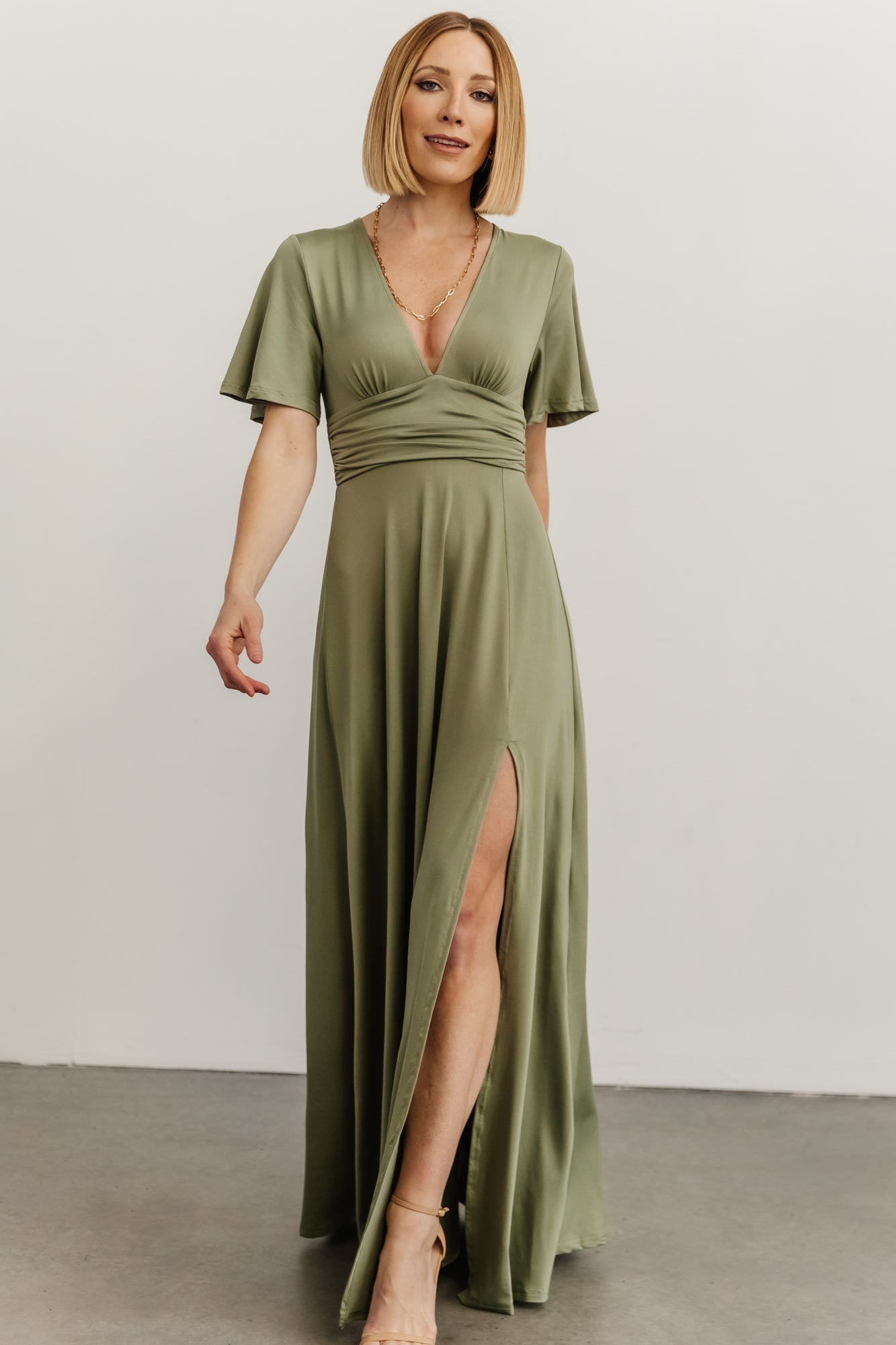 Emberly Maxi Dress | Dusty Sage - Baltic Born
