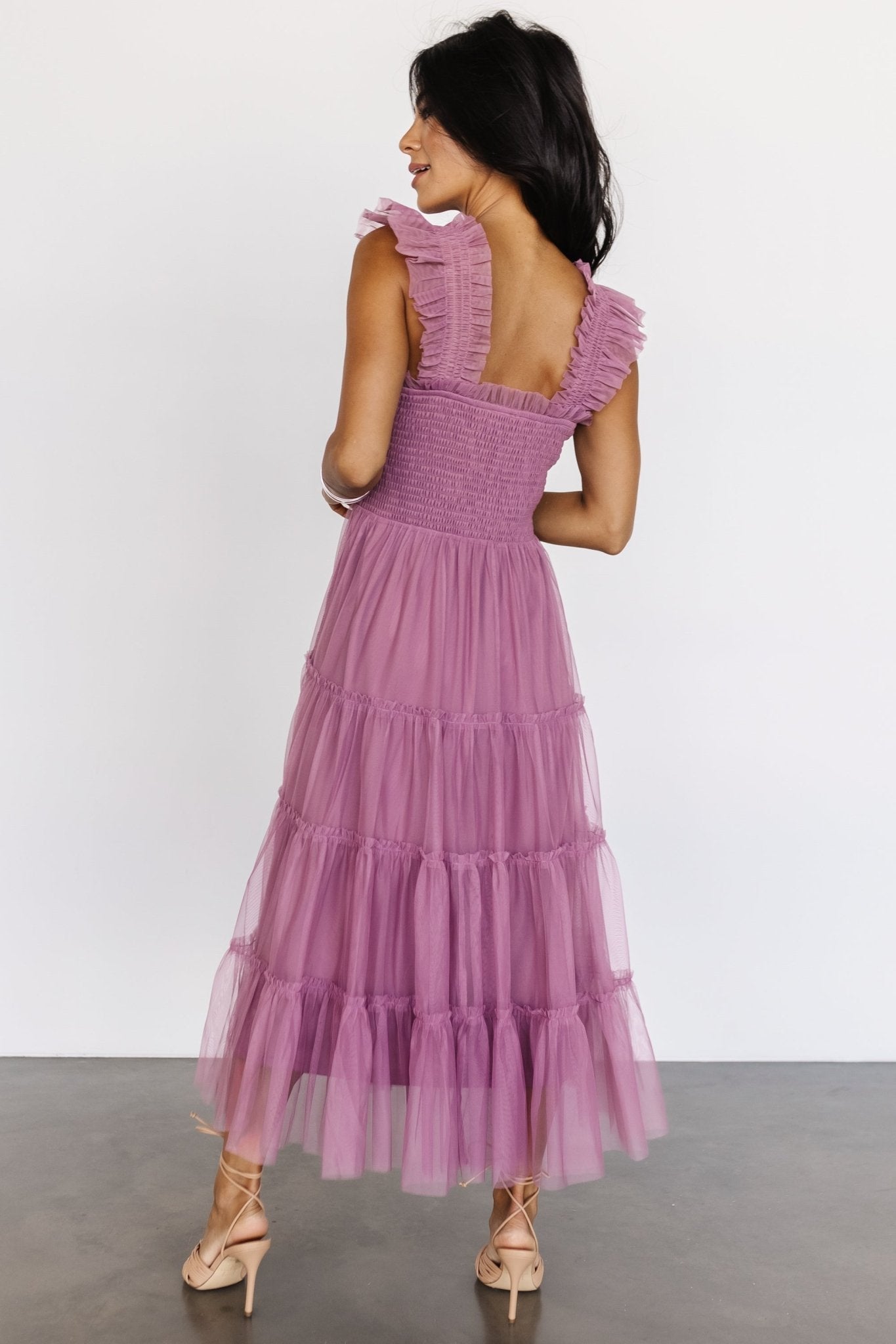 Emma Smocked Tulle Dress | Orchid