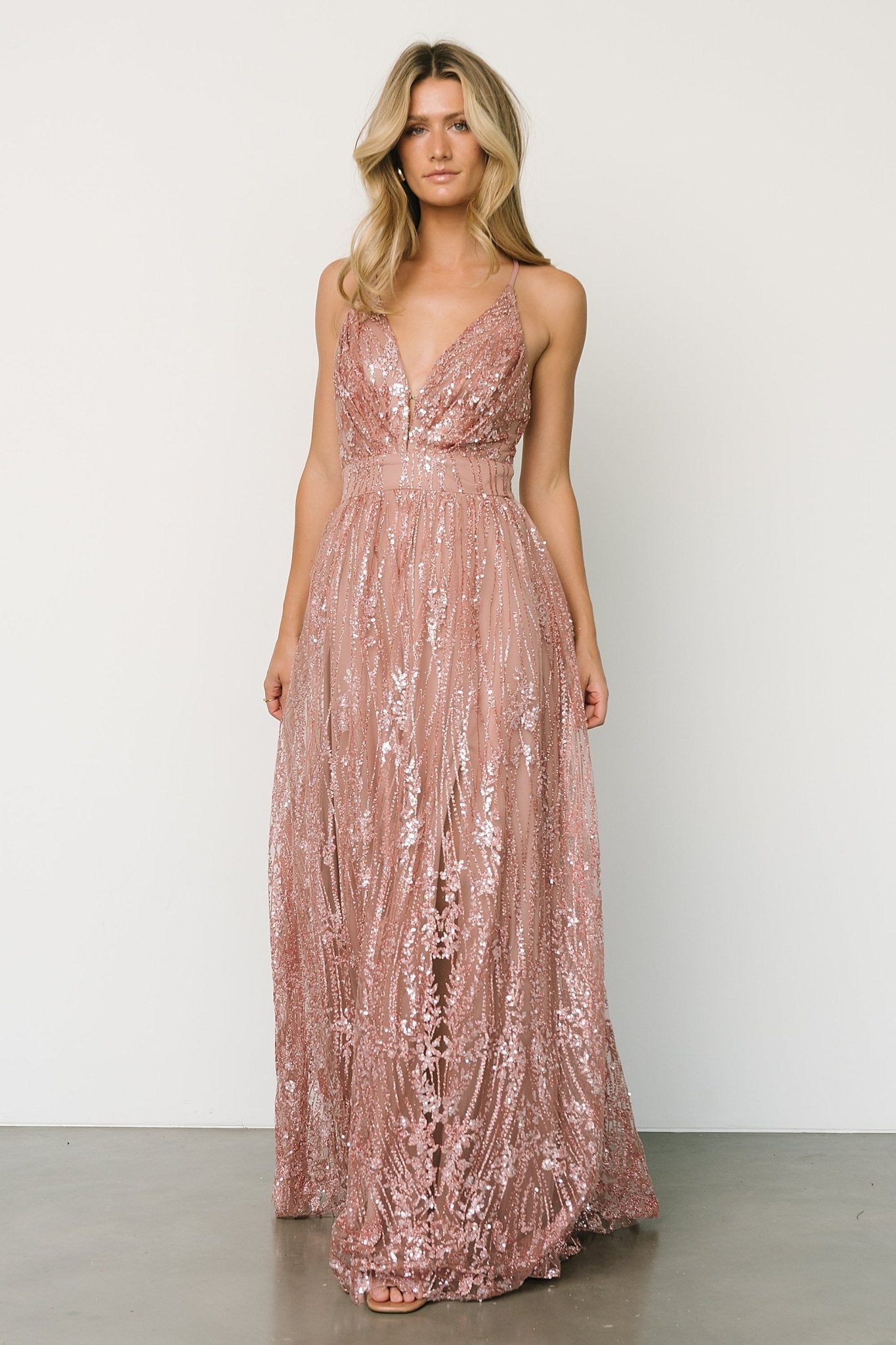 Enchanted Shimmer Gown | Vintage Rose - Baltic Born