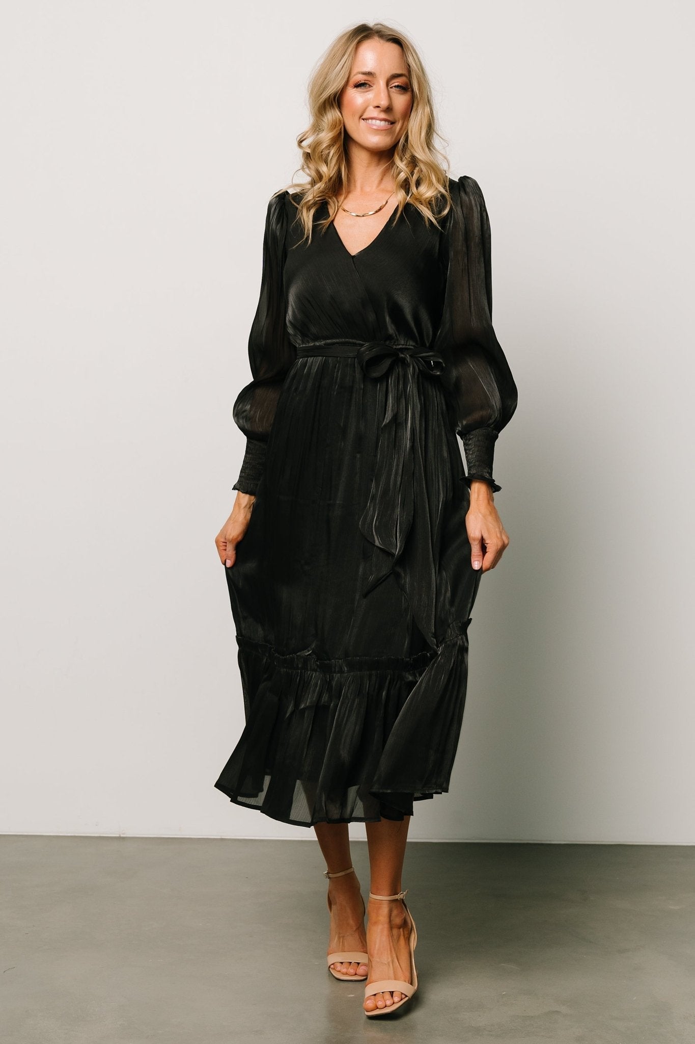 Flynn Midi Dress | Black - Baltic Born