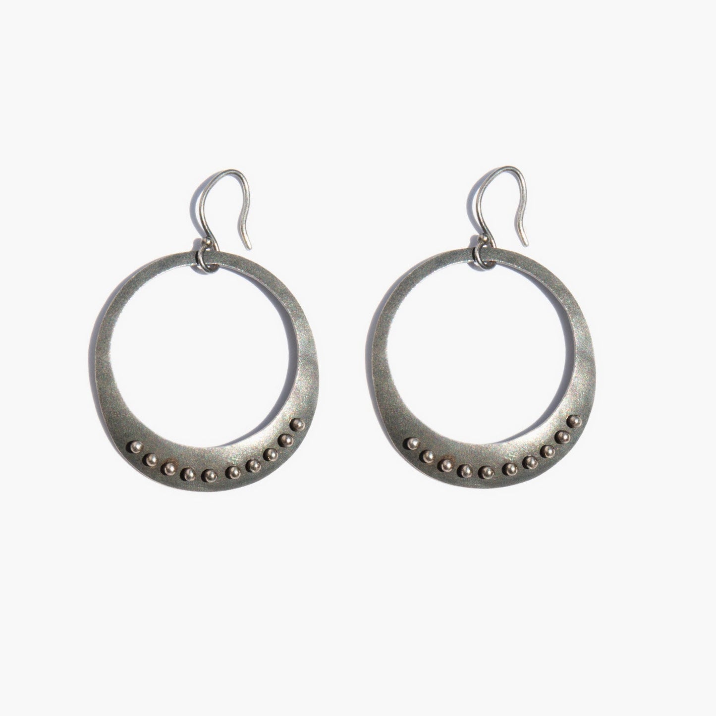 Sterling Desert Hoop Earrings