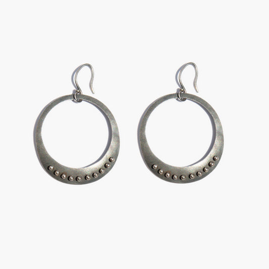 Sterling Desert Hoop Earrings