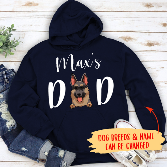 Dog Mom/Dad - Personalized Custom Unisex Hoodie (white text)