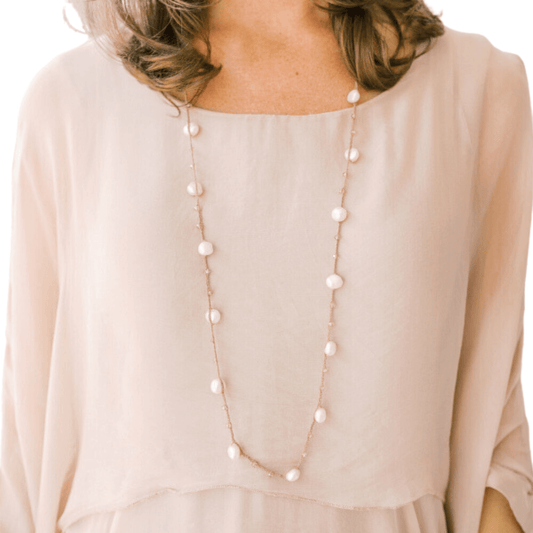 Goldbug Pearl Necklace and Bracelet