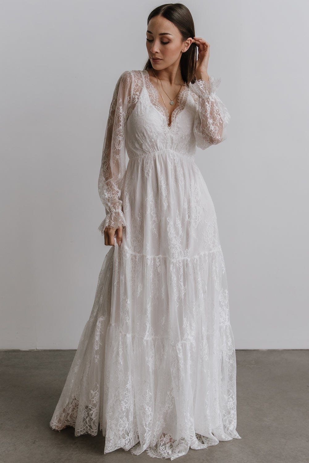 Gypsy Lace Maxi Dress | White - Baltic Born