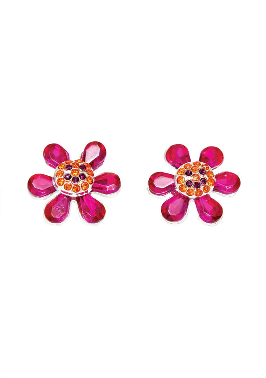 HAPPY FLOWER EARRINGS PINK