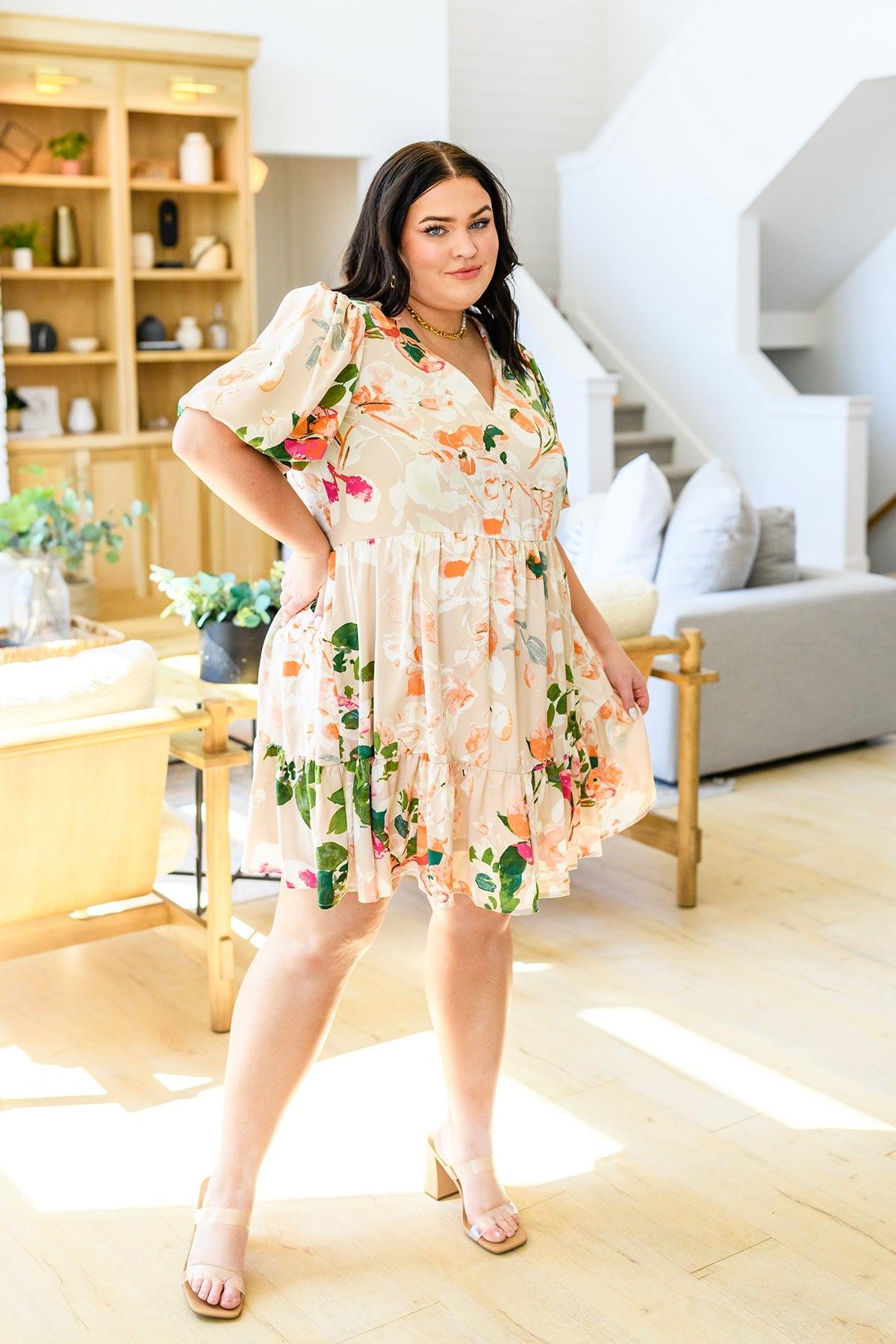 Hazel Blues® |  Delightful Surprise Floral Dress
