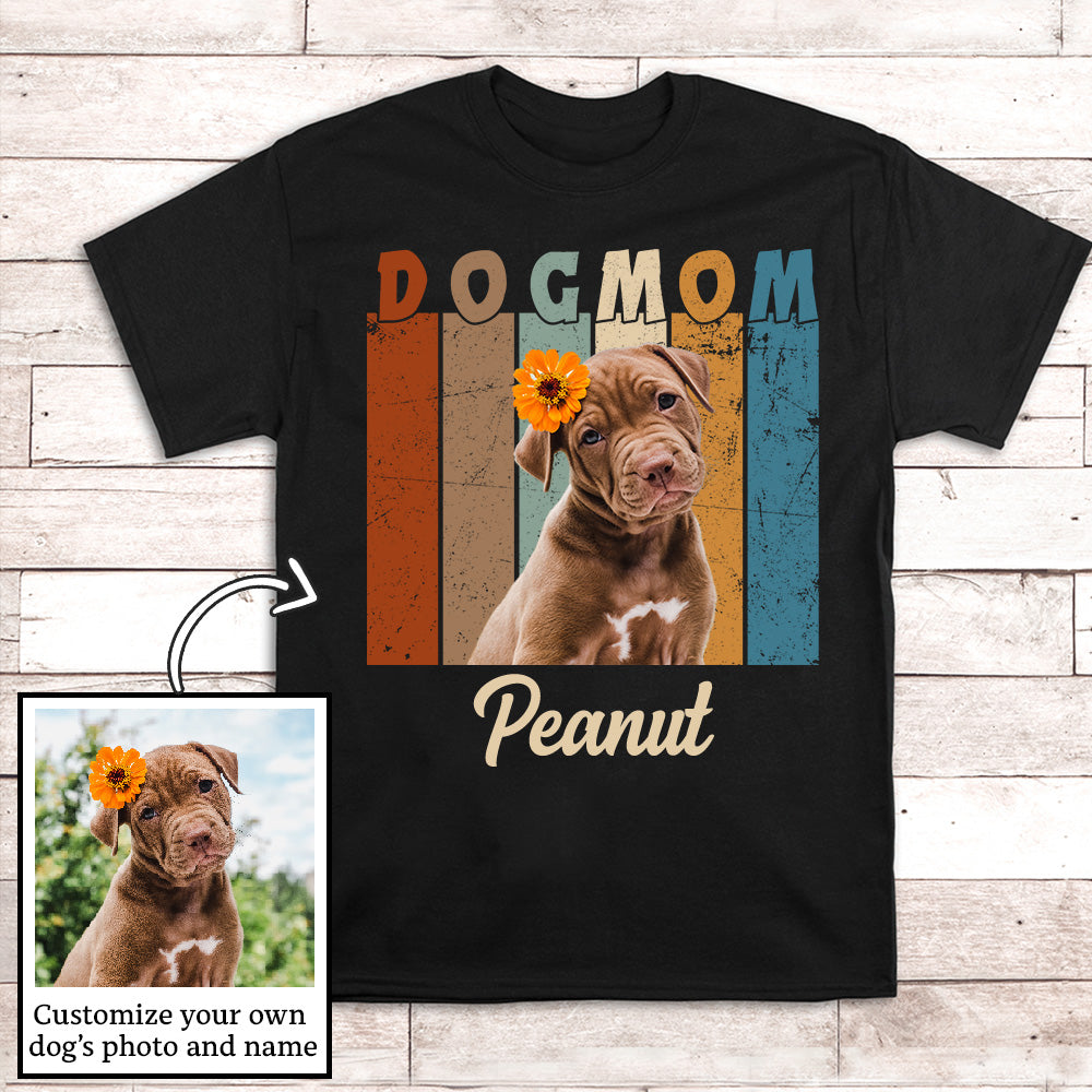 Dog Mom/Dad Retro - Personalized Custom Unisex T-shirt