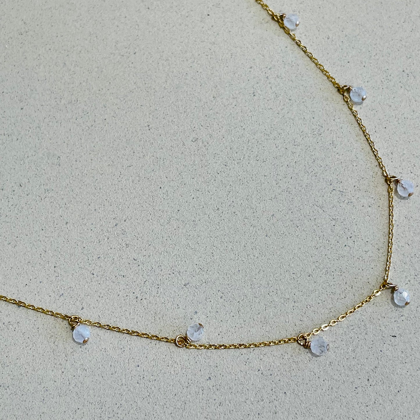Dainty Dangle Necklace, 14K Gold Fill