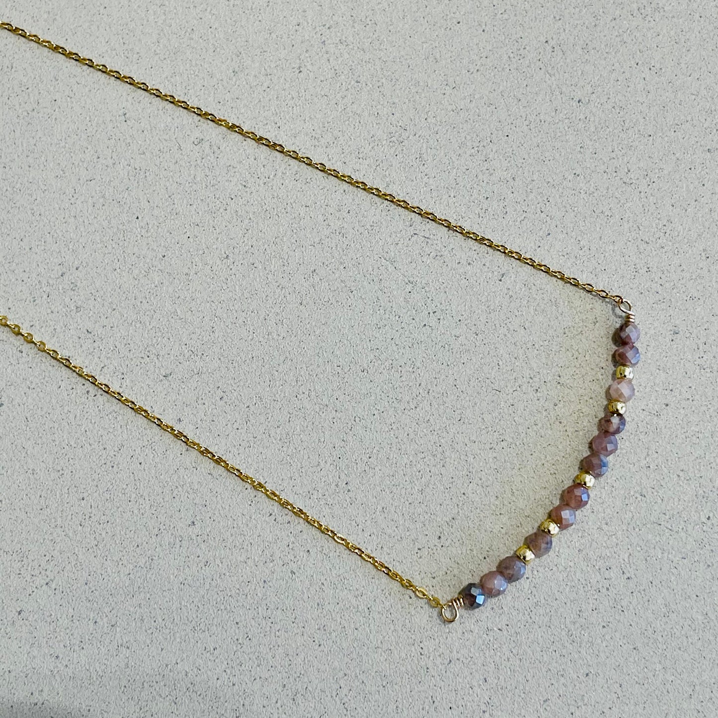 Dainty Bar Necklace, 14K Gold Fill