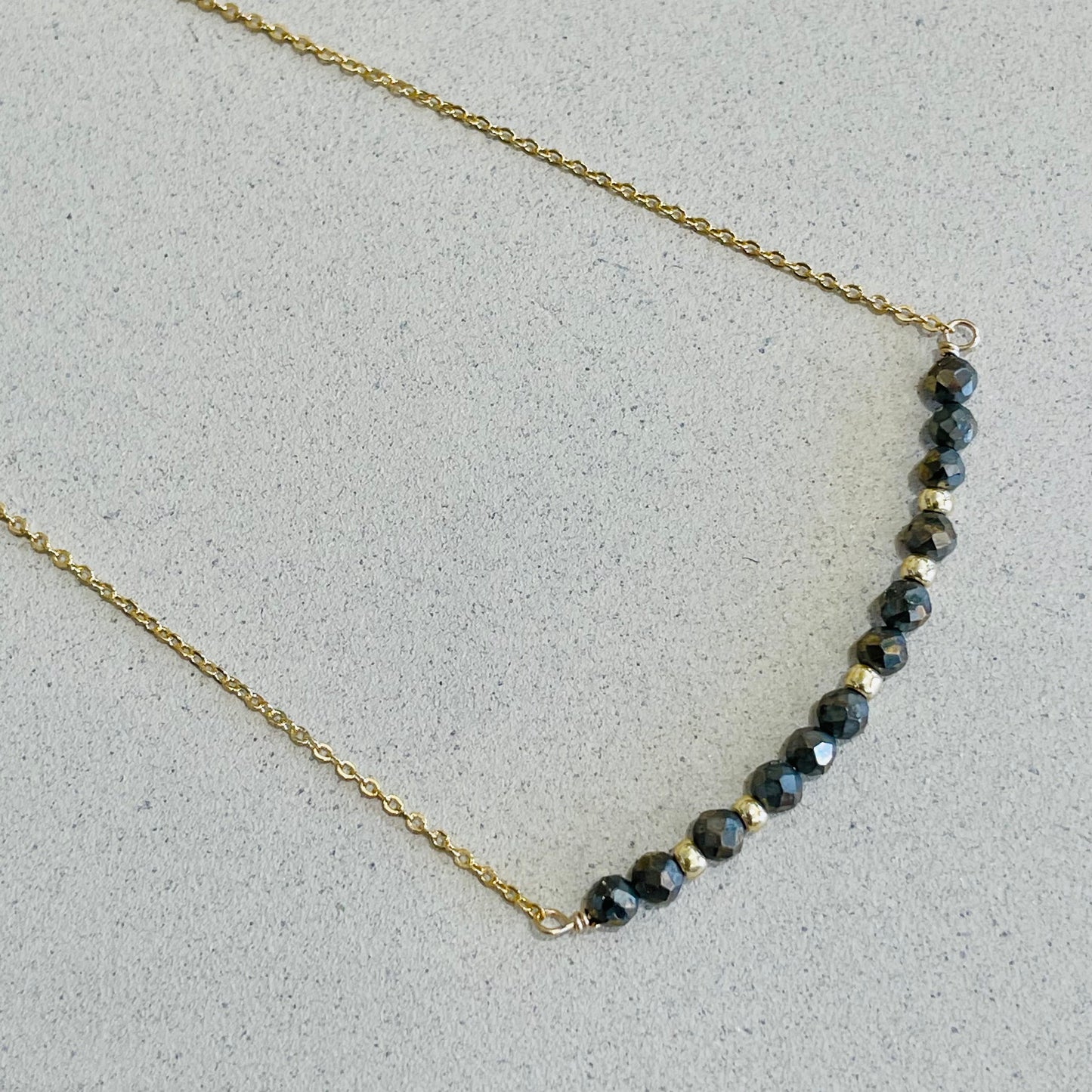 Dainty Bar Necklace, 14K Gold Fill