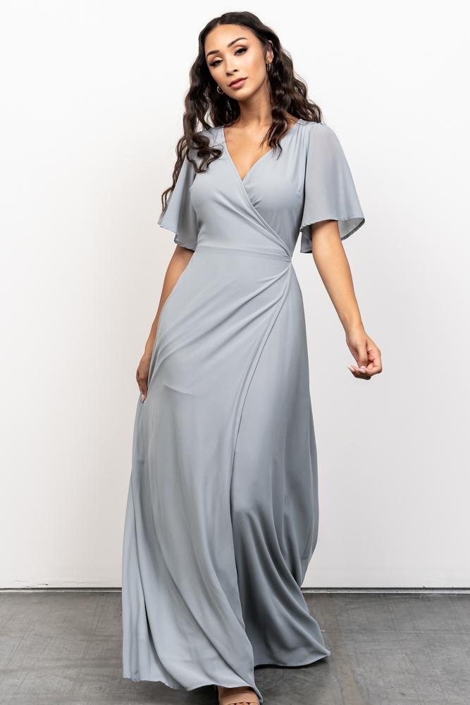 Ivy Wrap Maxi Dress | Light Blue - Baltic Born