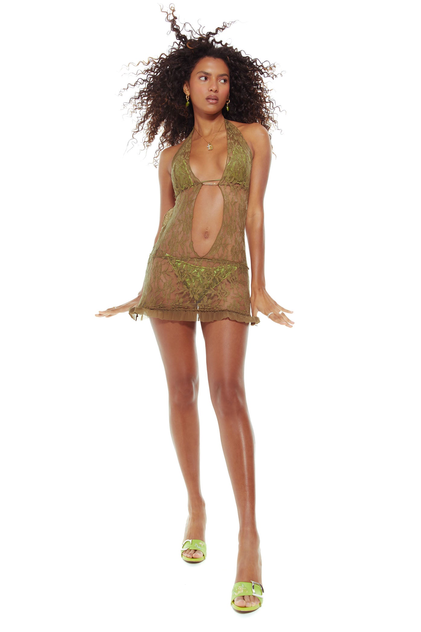 Martini Lace Slip Dress