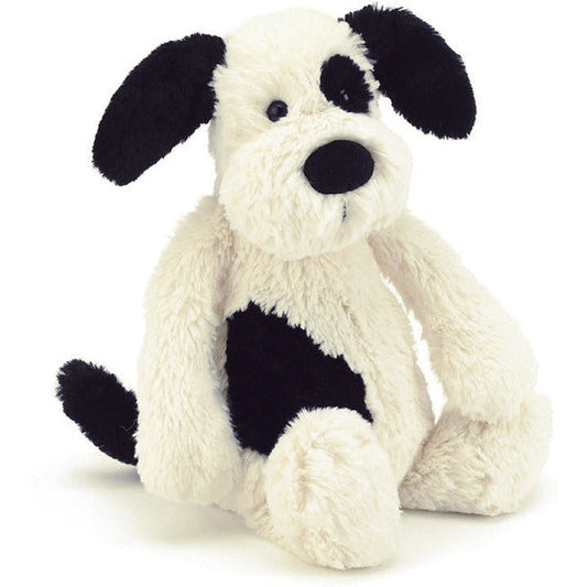 Jellycat Bashful Black & Cream Puppy | Medium