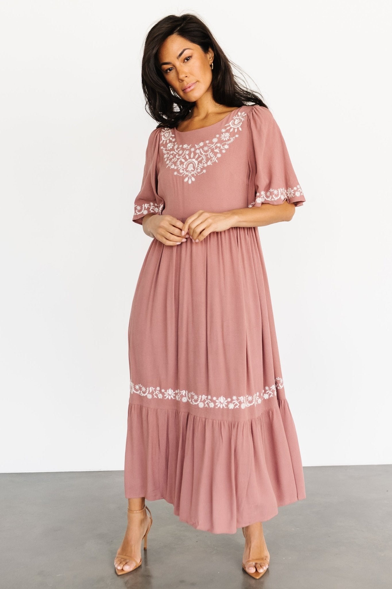 Jocelyn Maxi Dress | Dusty Mauve - Baltic Born