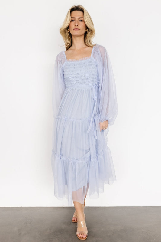 Katrina Tulle Maxi Dress | Peri Blue - Baltic Born