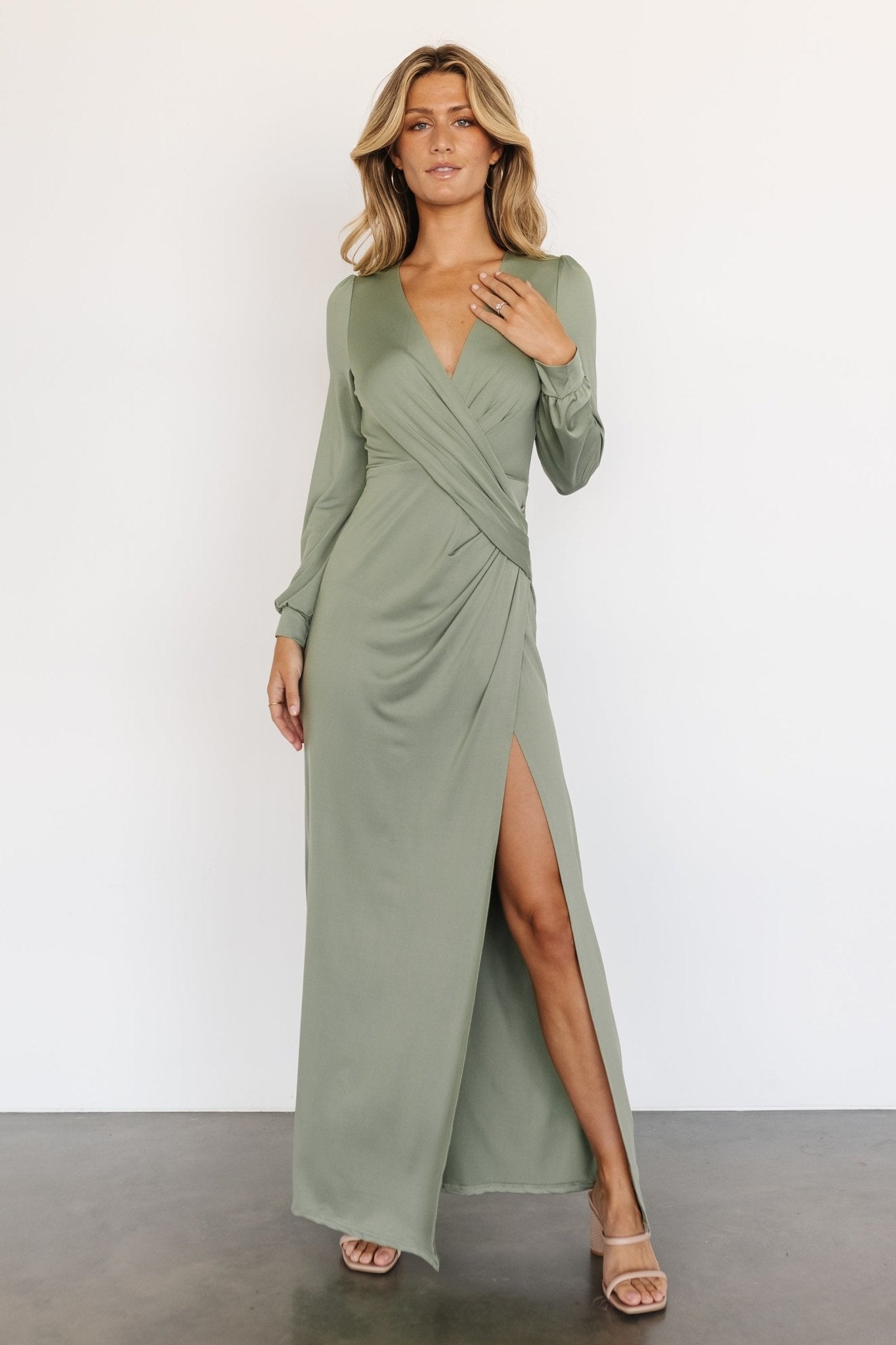 Keira Maxi Dress | Dusty Sage - Baltic Born