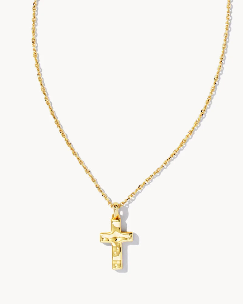 KENDRA SCOTT- Cross Pendant Necklace in Gold
