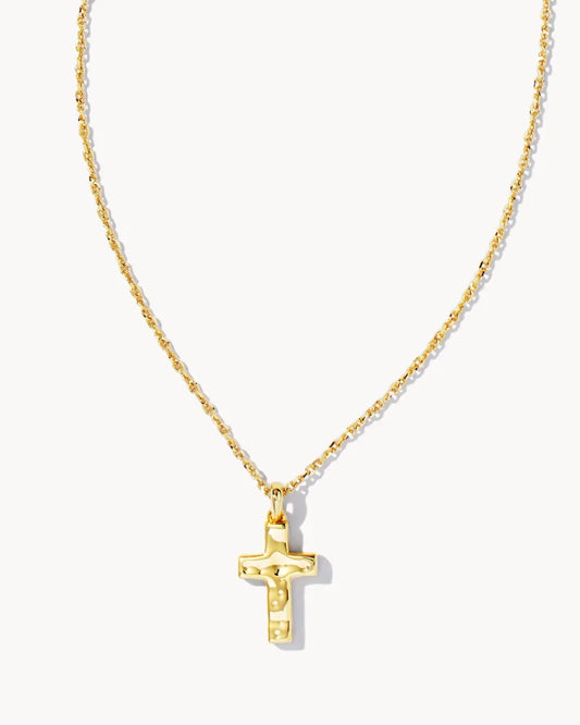 KENDRA SCOTT- Cross Pendant Necklace in Gold