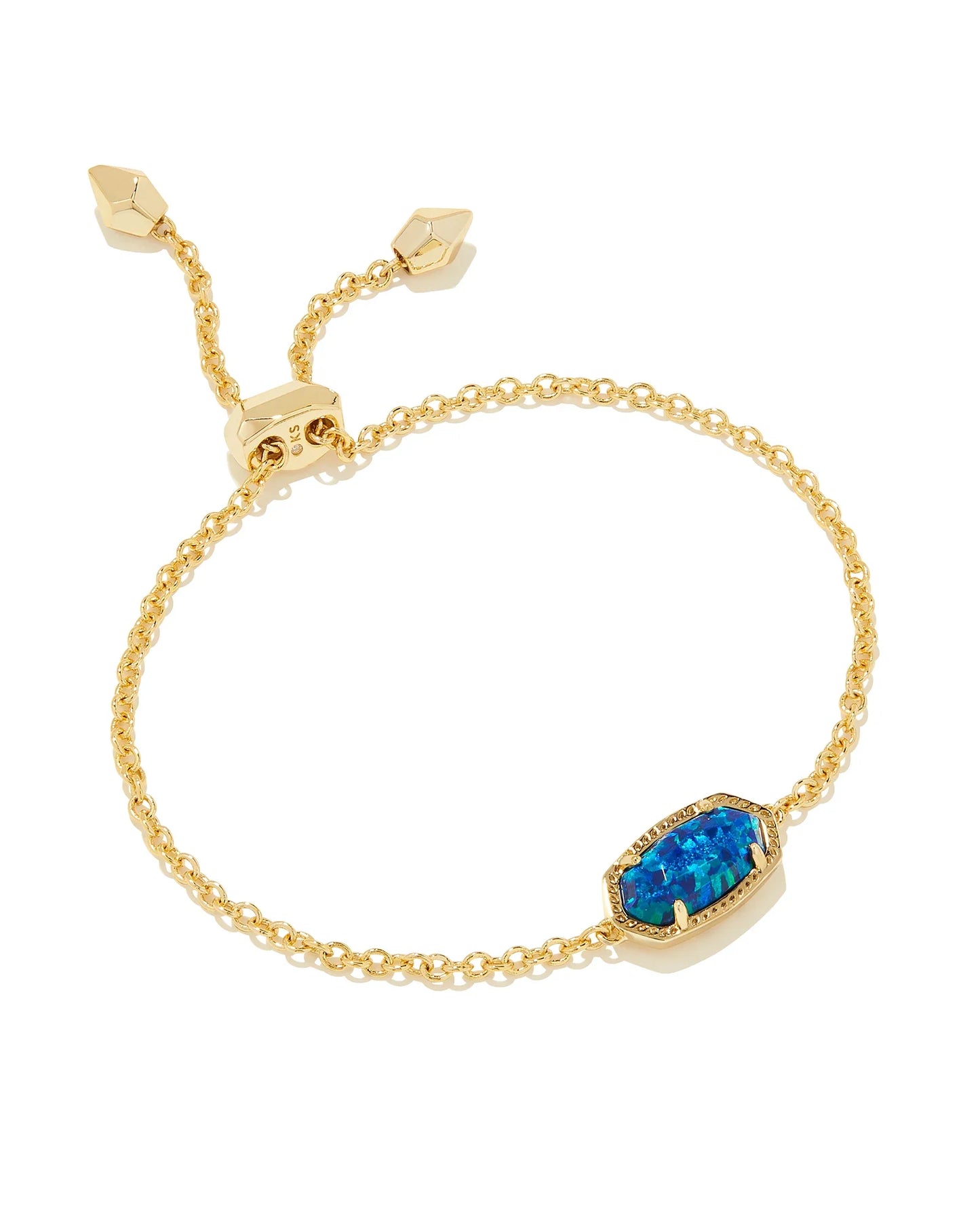 KENDRA SCOTT- Elaina Gold Delicate Chain Bracelet in Cobalt Blue Opal