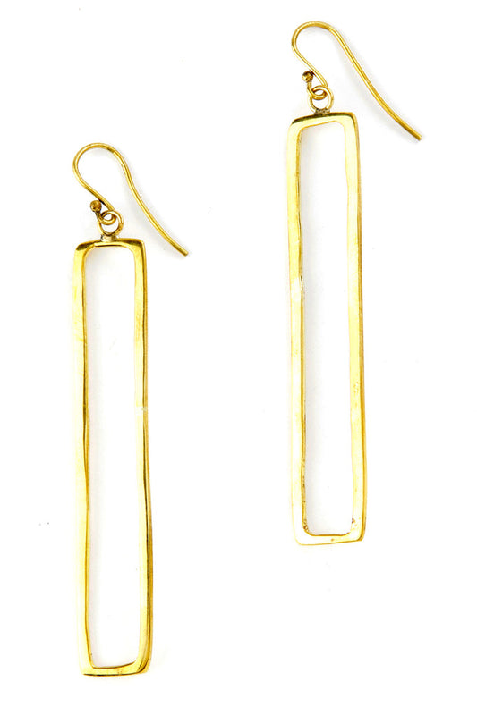 KENYAN BRASS CATHEDRAL EARRINGS