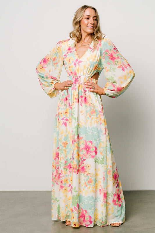 Lancaster Maxi Dress | Ivory Multi Floral - Baltic Born