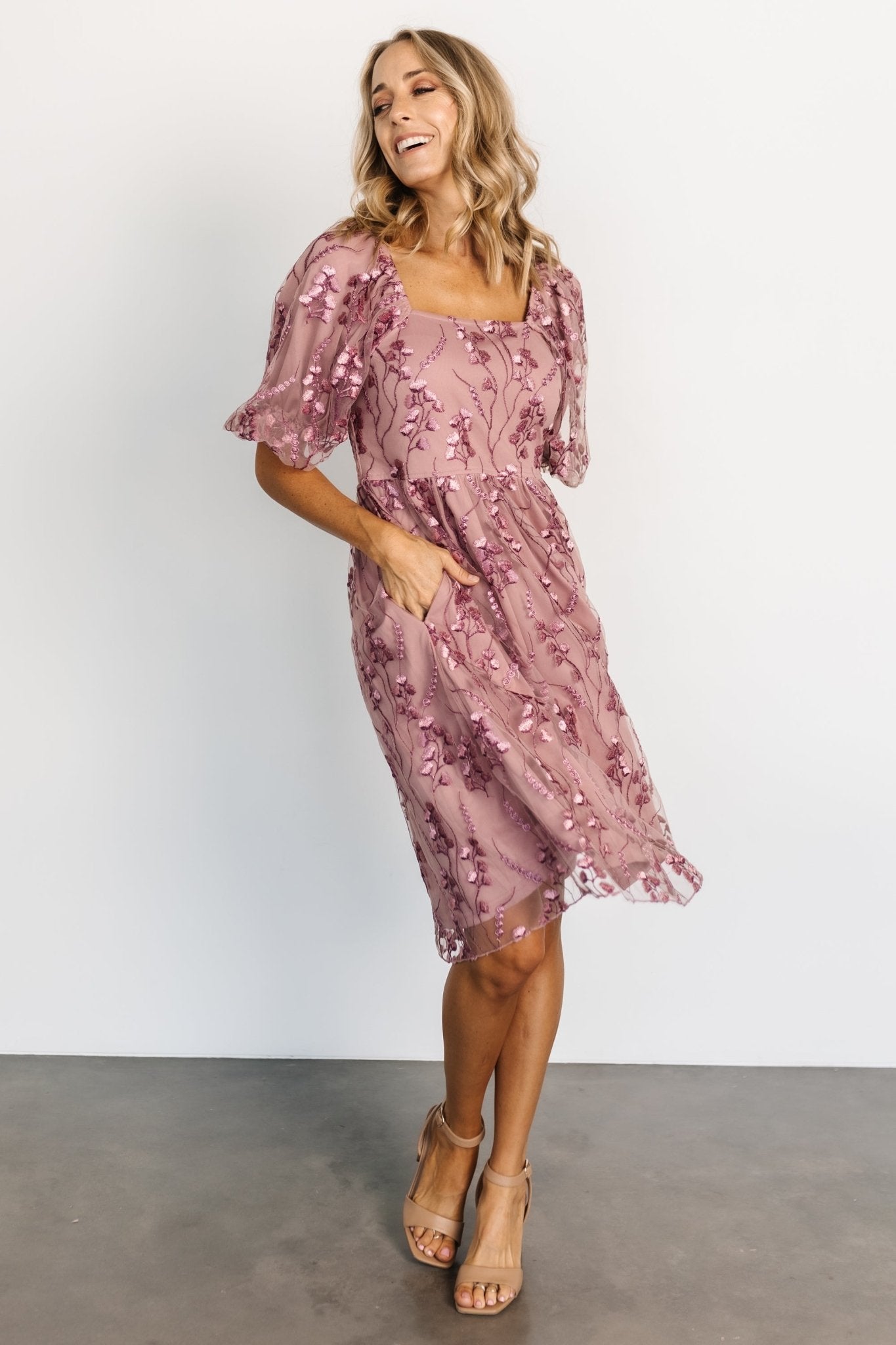 Legacy Embroidered Dress | Orchid - Baltic Born