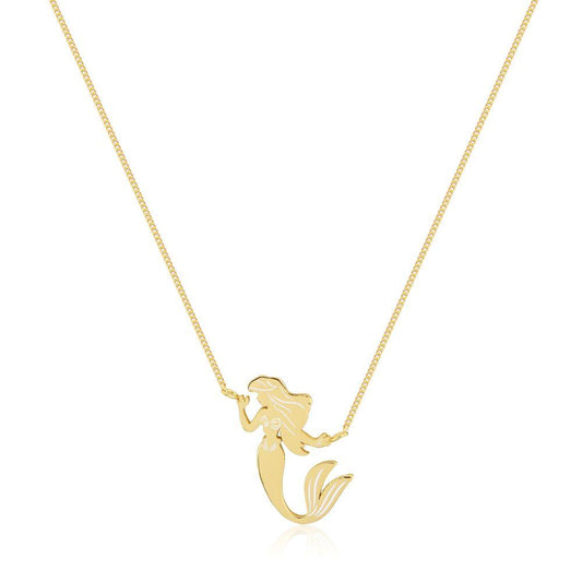 Little Mermaid Ariel Silhouette Necklace
