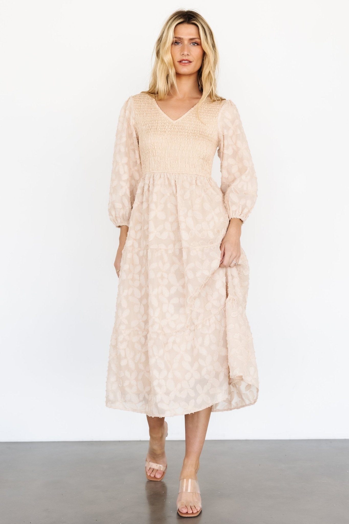 Lois Midi Dress | Sand - Baltic Born