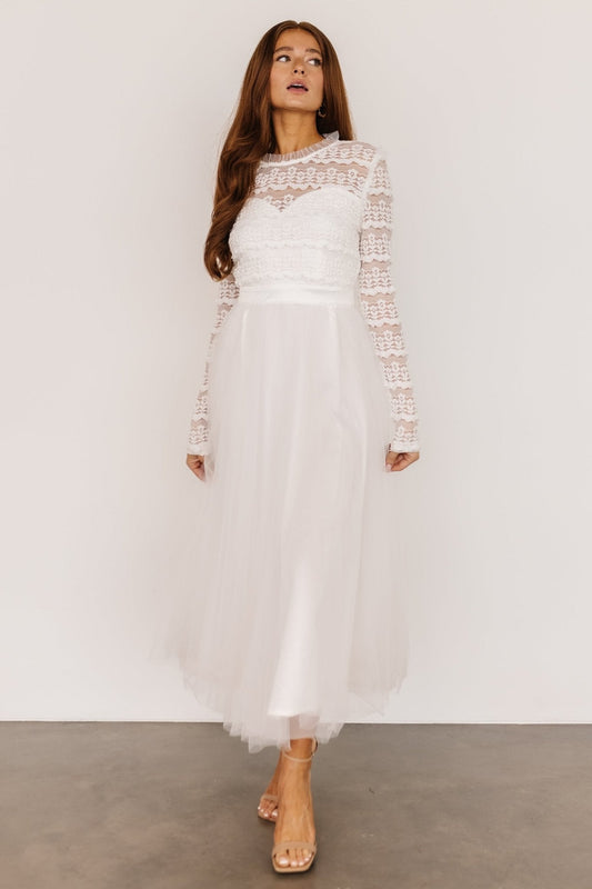 Lonnie Tulle Dress | Off White - Baltic Born