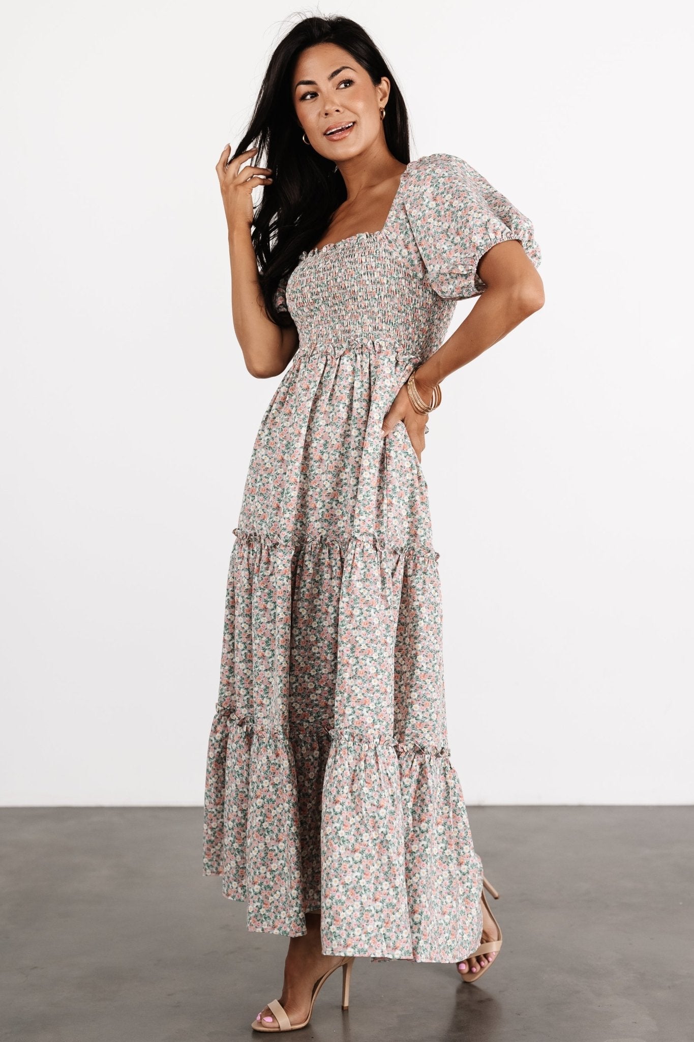 Lorena Maxi Dress | Sage Floral - Baltic Born