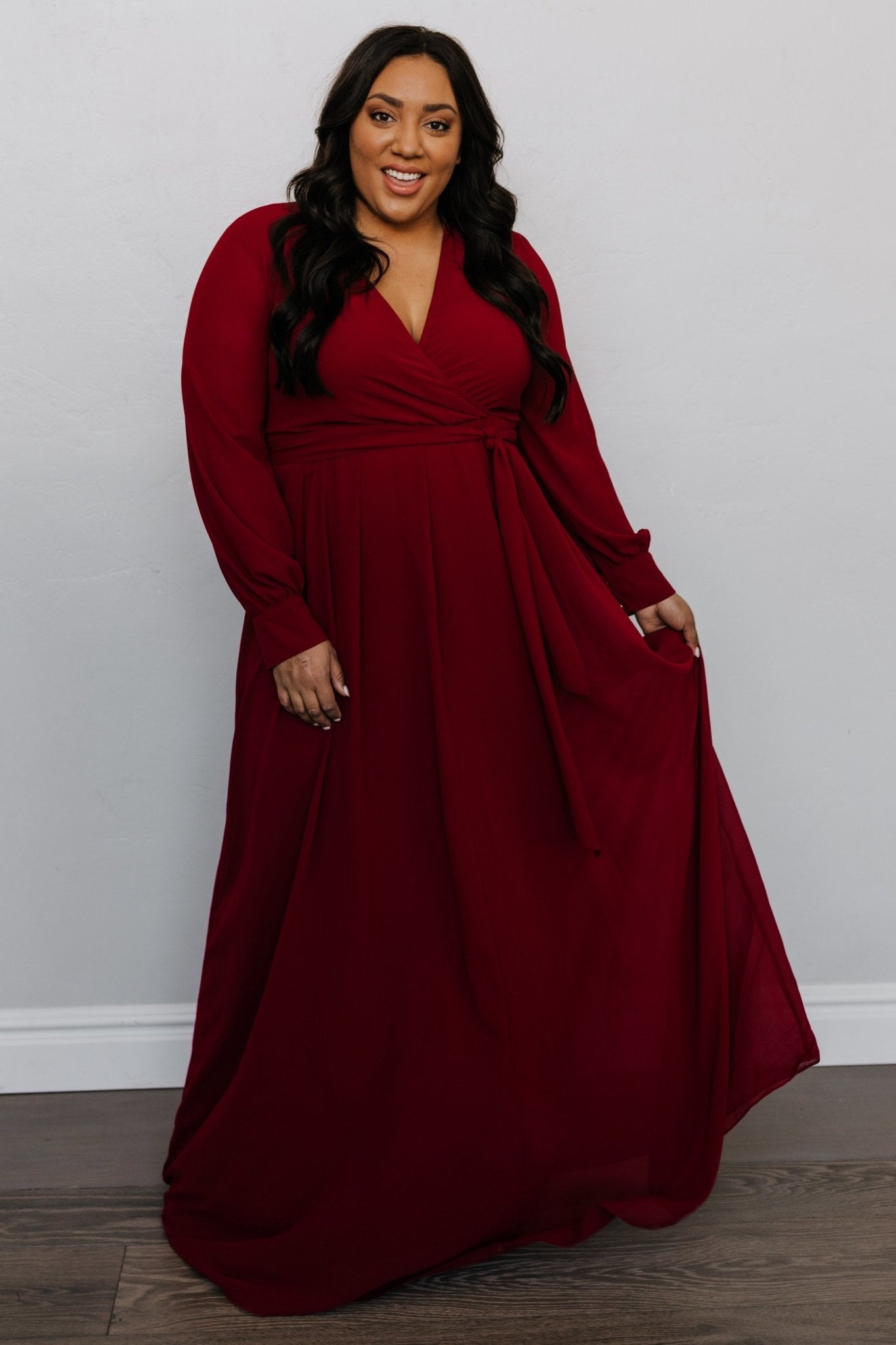 Lydia Maxi Dress | Burgundy - Baltic Born