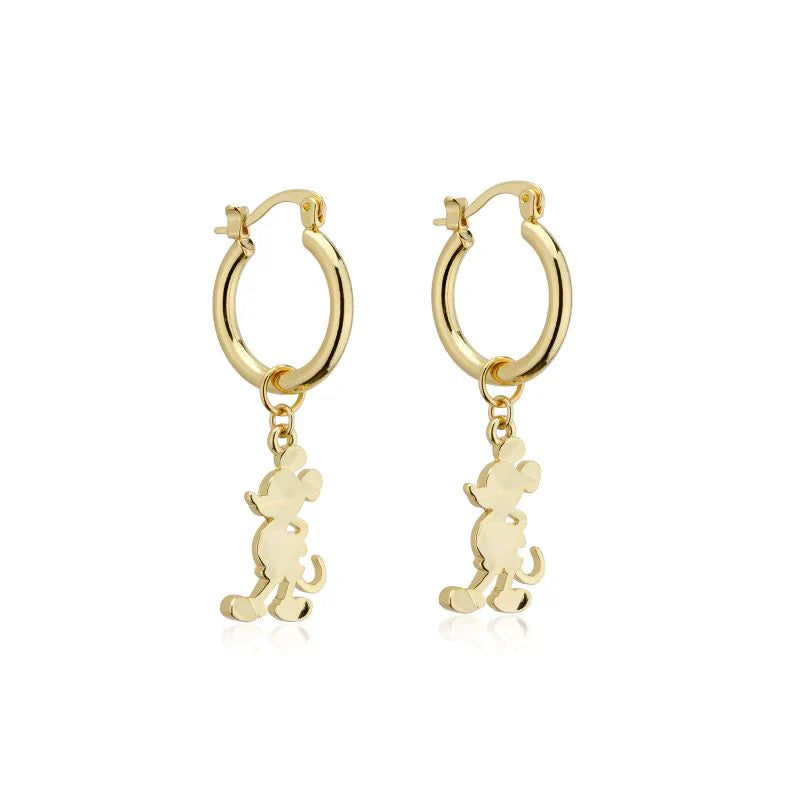 Mickey Mouse Disney Charm Hoop Earrings
