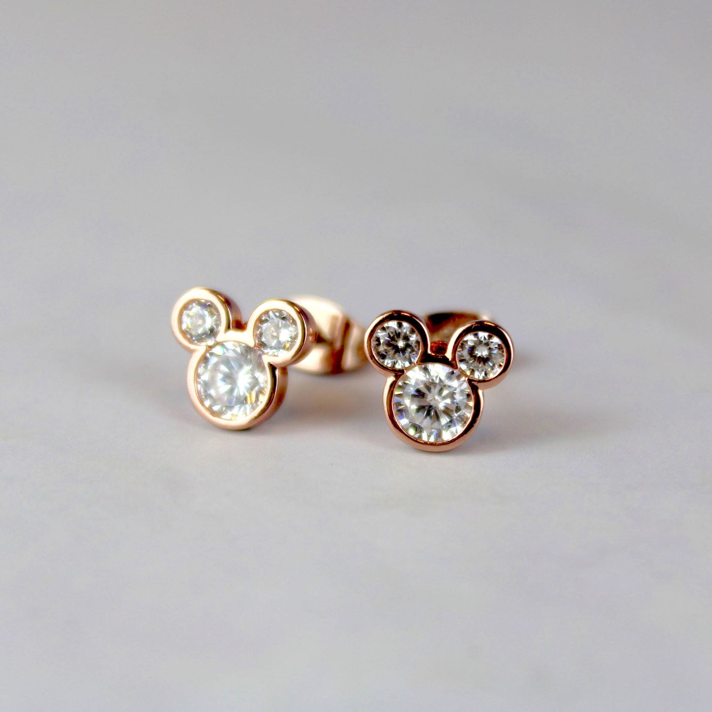 Mickey Mouse Head (Disney) Couture Crystal Stud Earrings