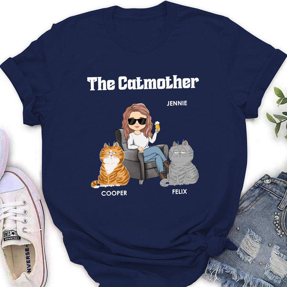 The Cat Mother - Personalized Custom Women's T-shirt