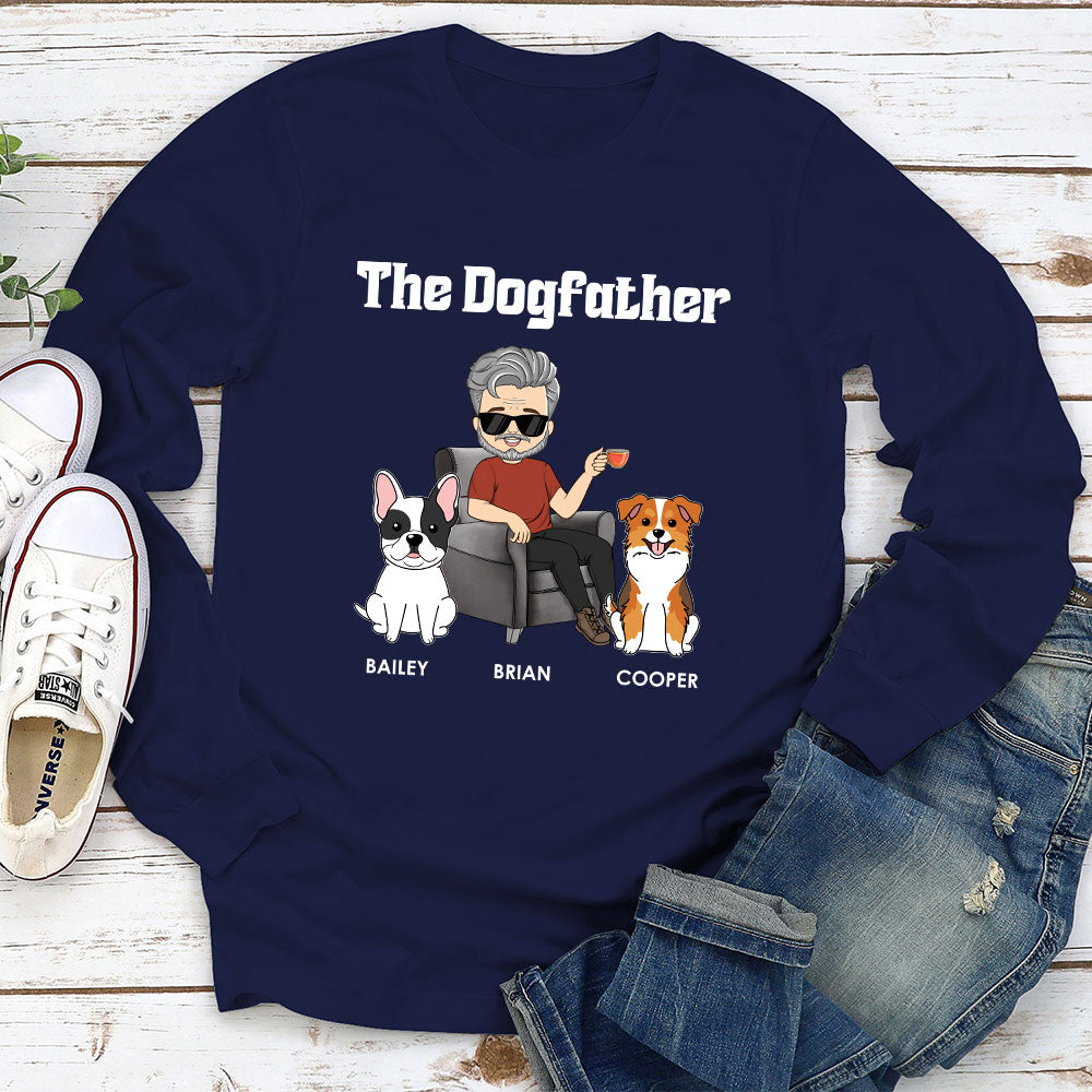 The Cartoon Dog Parents - Personalized Custom Long Sleeve T-shirt