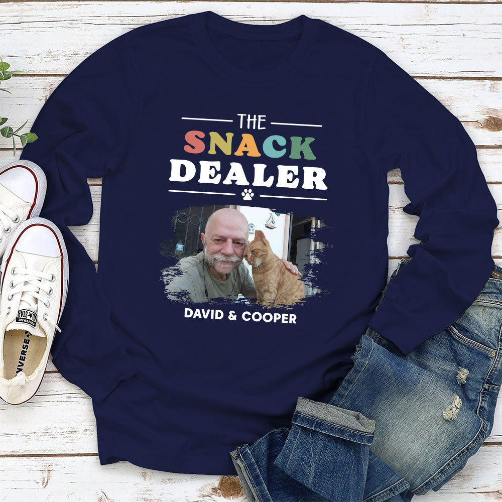 Pets Snack Dealer Photo - Personalized Custom Long Sleeve T-shirt