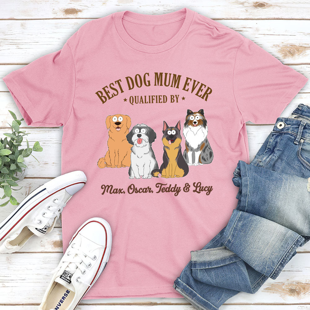 Best Dad Qualified By - Personalized Custom Premium T-shirt