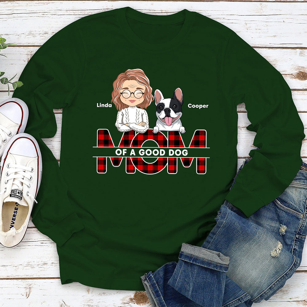 Dad Of Good Dogs - Personalized Custom Long Sleeve T-shirt