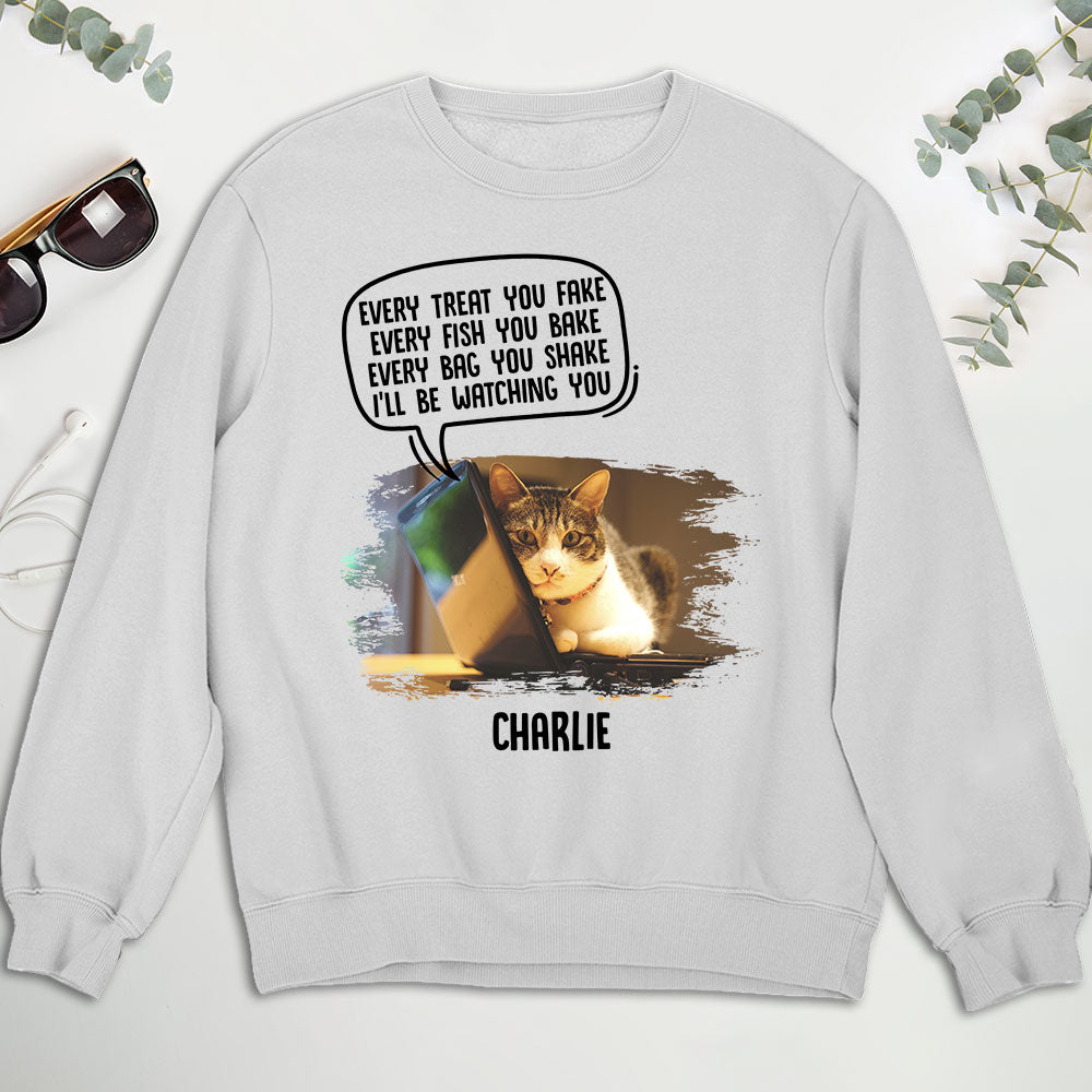 Watching You Cat Butt - Personalized Custom Sweatshirt