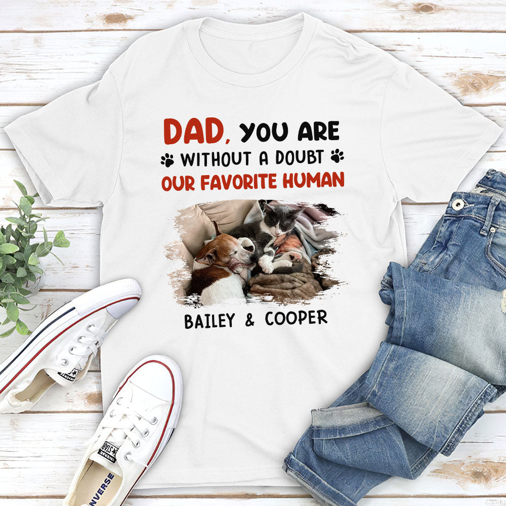Favorite Dad Mom No Doubt - Personalized Custom Unisex T-shirt