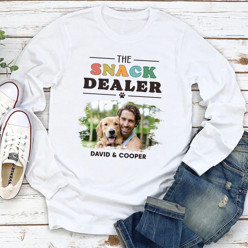 Pets Snack Dealer Photo - Personalized Custom Long Sleeve T-shirt
